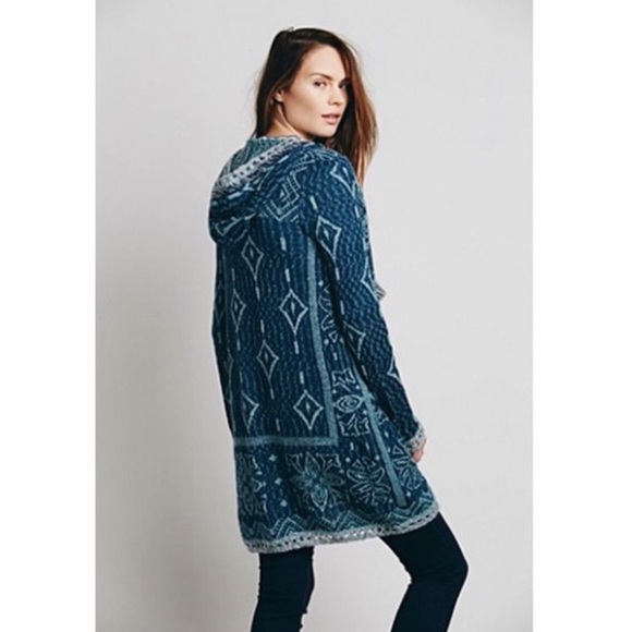 Free People Kai Pom Pom Hooded Cardigan Size XS - Picture 10 of 10
